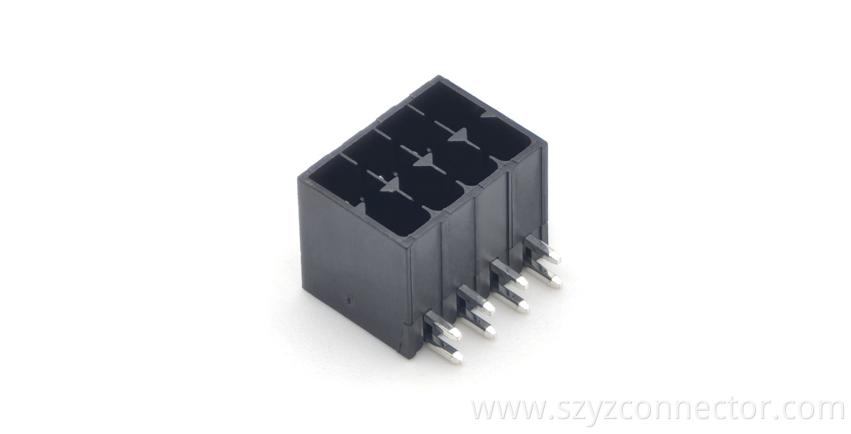 4.2mm Pitch Wafer Pin Header Connector 90° DIP